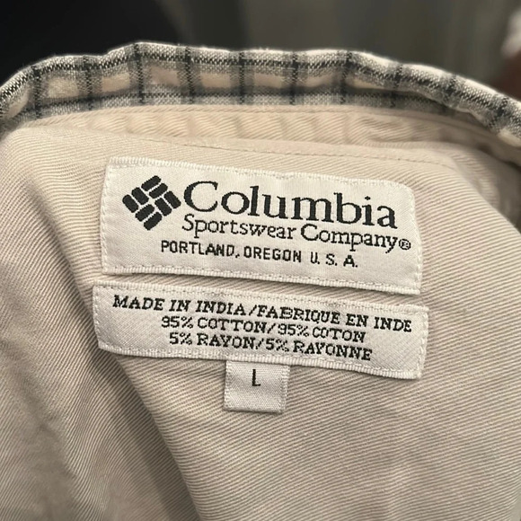 Plaid Columbia Button Up - Picture 4 of 6